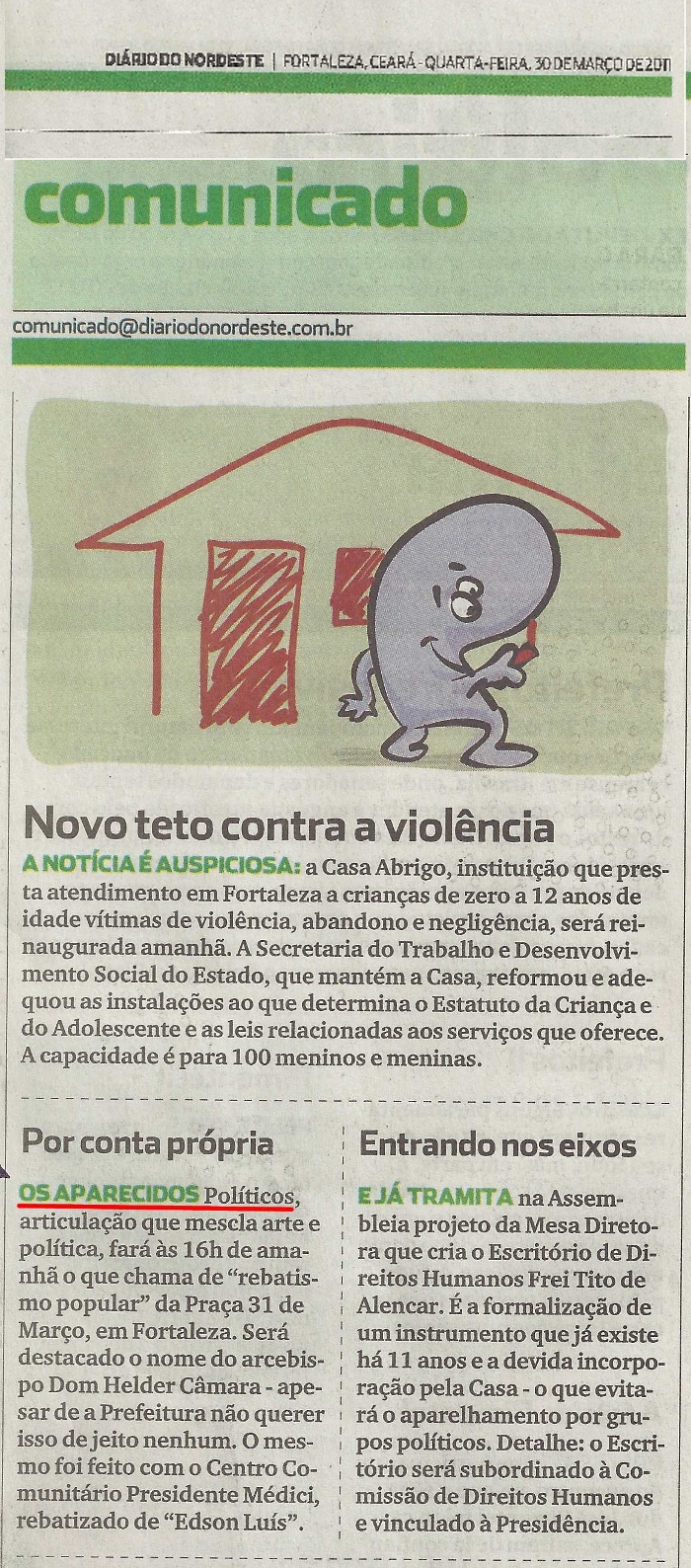 Diario do Nordeste 30 março 2011